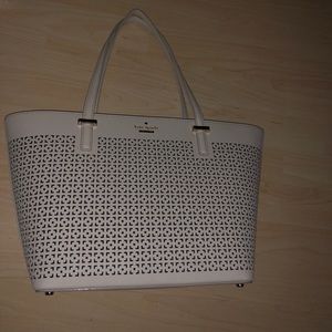 Kate Spade Mini Harmony Perforated Tote CrispLinen